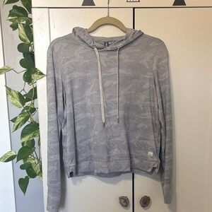 Vuori Light Gray Camo Hoodie Sweatshirt